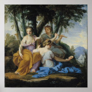 Poster The Muses, Clio, Euterpe et Thalia, c.1652-55