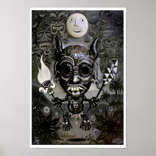 Poster 'The Night Marcher' art print - (pop surreal art)