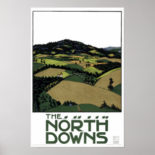 Poster The North Downs par Edward McKnight Kauffer