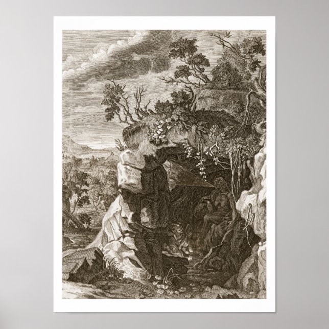 Poster The Nymph Echo Changed in Sound, 1731 (gravure (Devant)