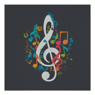 Poster The Perfect Score : Pourcentage Free Clef & Music