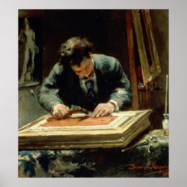 Poster The Picture Framer, 1878 (Devant)