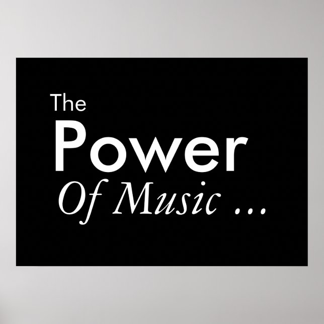 Poster The Power Of Music (Devant)