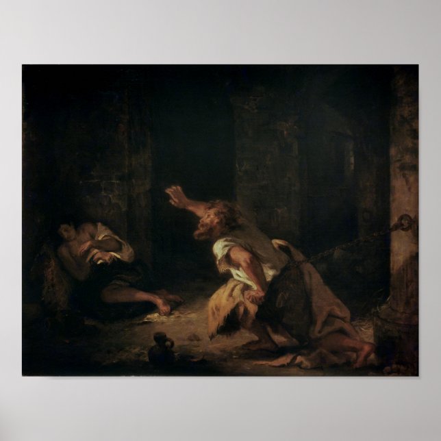 Poster The Prisoner of Chillon, 1834 (Devant)