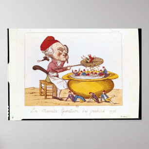 Poster The Purifying Pot of the Jacobins, 1793