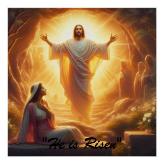 Poster The Resurrection Light: Jesus Christ Rises