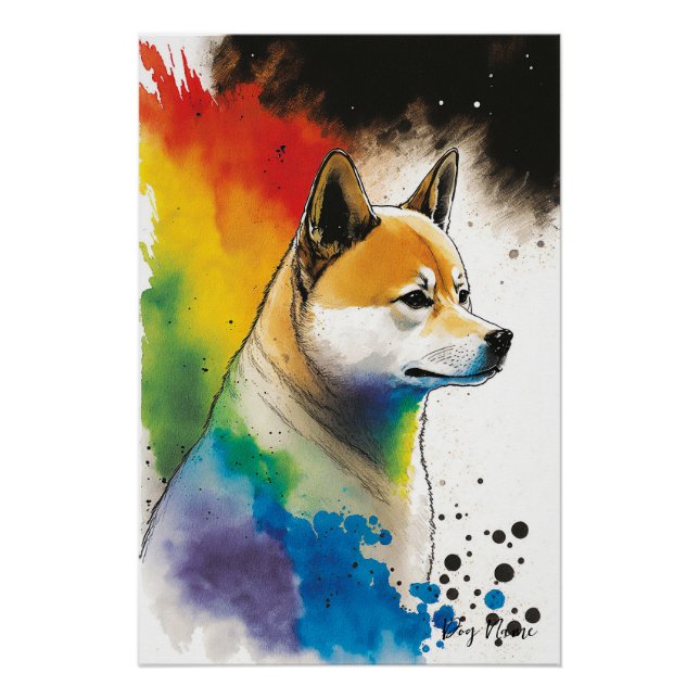 Poster The Shiba Inu Dog - Composition 004 (Devant)