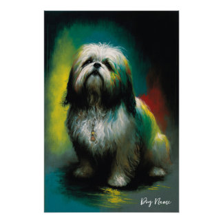 Poster The Shih Tzu Dog - Composition 001