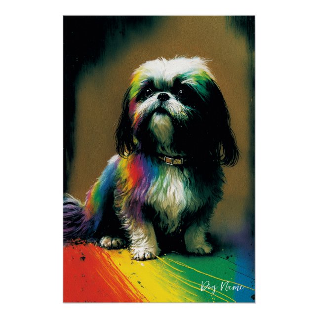 Poster The Shih Tzu Dog - Composition 003 (Devant)