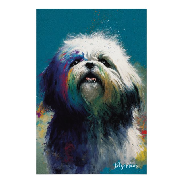 Poster The Shih Tzu Dog - Composition 006 (Devant)