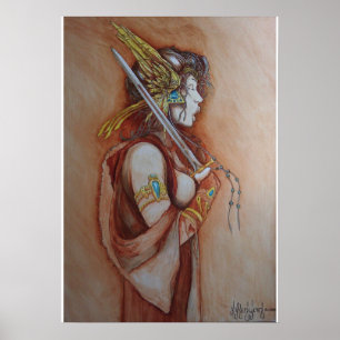 Poster "The Singing Warrior" Peinture de Joseph C. Kenyon