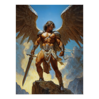 Poster The Sky-Forged Champion Archangel Michael