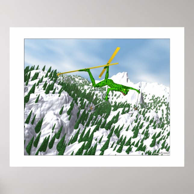 Poster The Snow Skier (Devant)