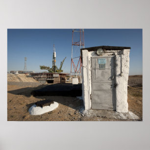 Poster The Soyuz rocket shortly after arrival