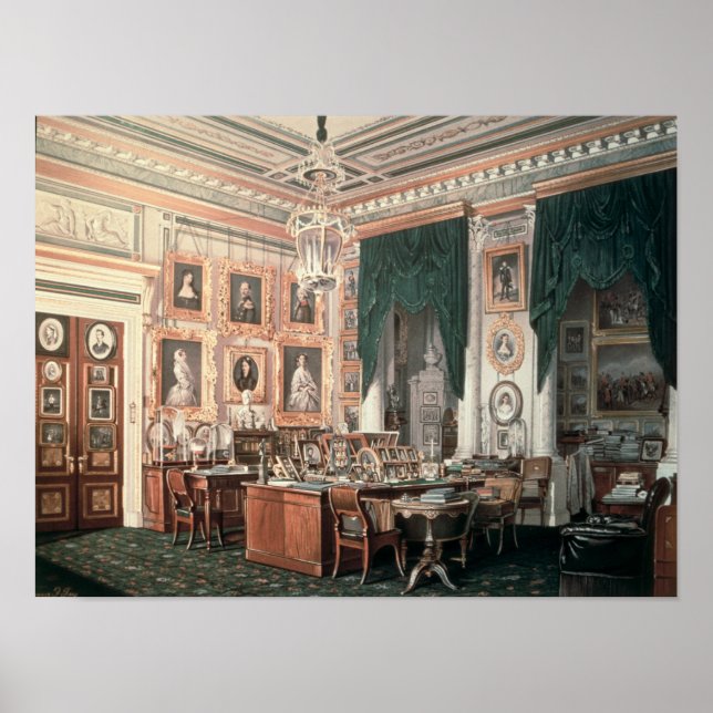 Poster The Study of Alexander III  at Gatchina Palace (Devant)