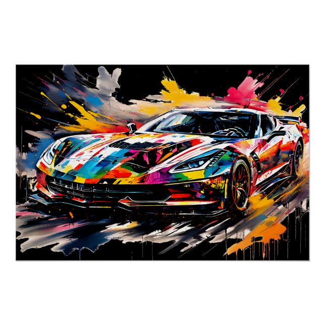 Poster The Supercar in Motion (Devant)