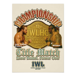 Poster "The Title Match" – IWL Pro Wrestling