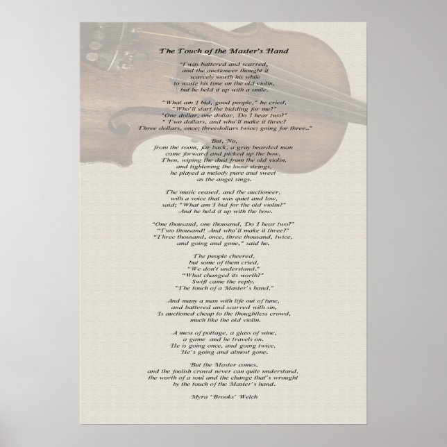 Poster The Touch of the Master's Hand (Devant)