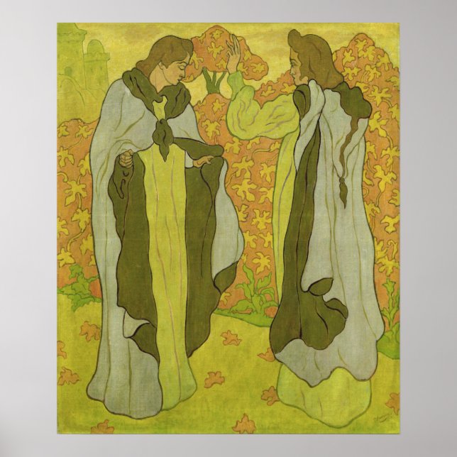 Poster The Two Graces, 1895 (Devant)