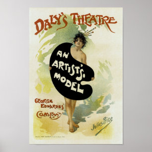 Poster Théâtre Daly ~ Modèle d'artiste