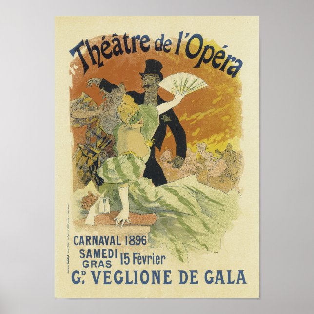 Poster Théâtre De L'Opéra, Jules Cheret (Devant)