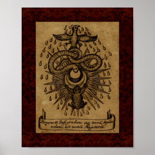 Poster Theatrum Chemicum : 1652 Illustration de l'alchimi