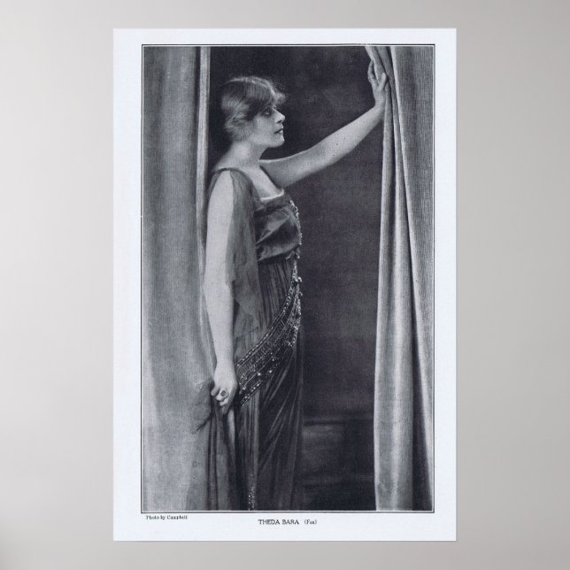 Poster Theda Bara Rotrogravure 1916 Imprimer (Devant)
