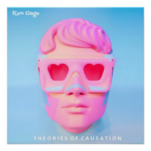 Poster Théories Ken Gage de la causation Vaporwave Album