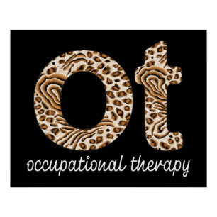 Poster Thérapie occupationnelle OT Impression de guépard