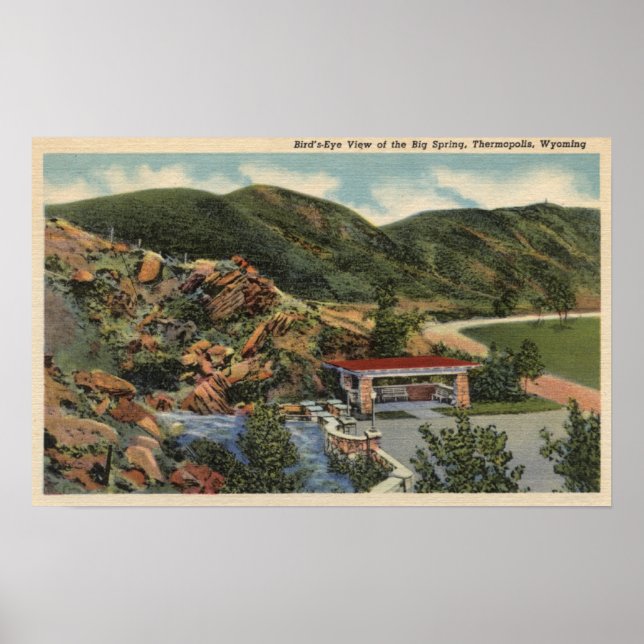 Poster Thermopolis, Wyoming (Devant)