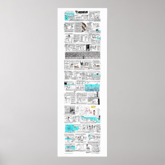 Poster Thésée et le Minotaure - bande de greekmythcomix