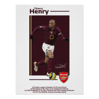 Poster Thierry Henry Arsenal