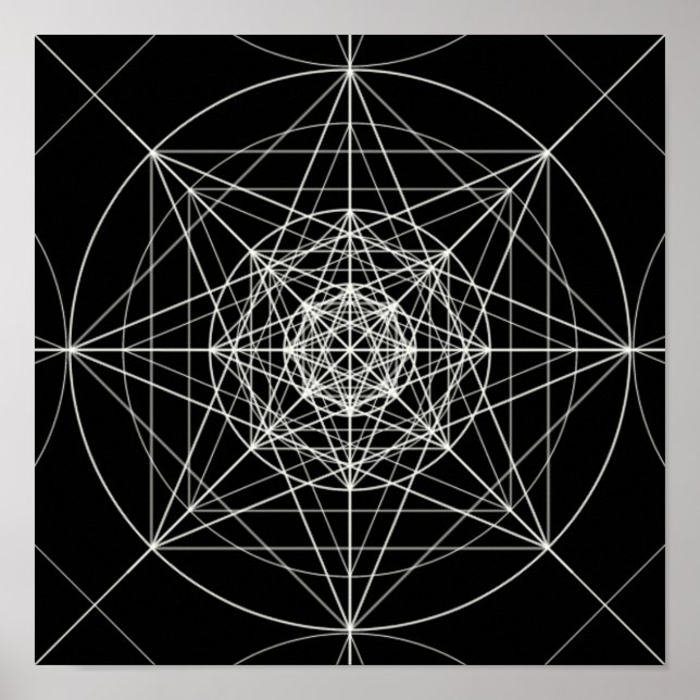 Poster Third Dimensional Sacred Geometry (Devant)