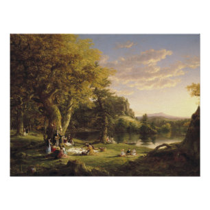 Poster Thomas Cole Le Pic-Nic