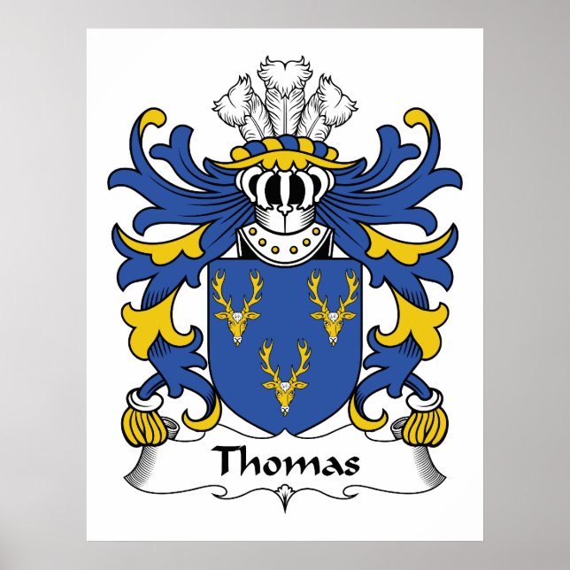 Poster Thomas Family Crest (Devant)