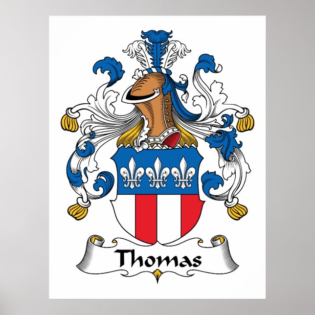Poster Thomas Family Crest (Devant)