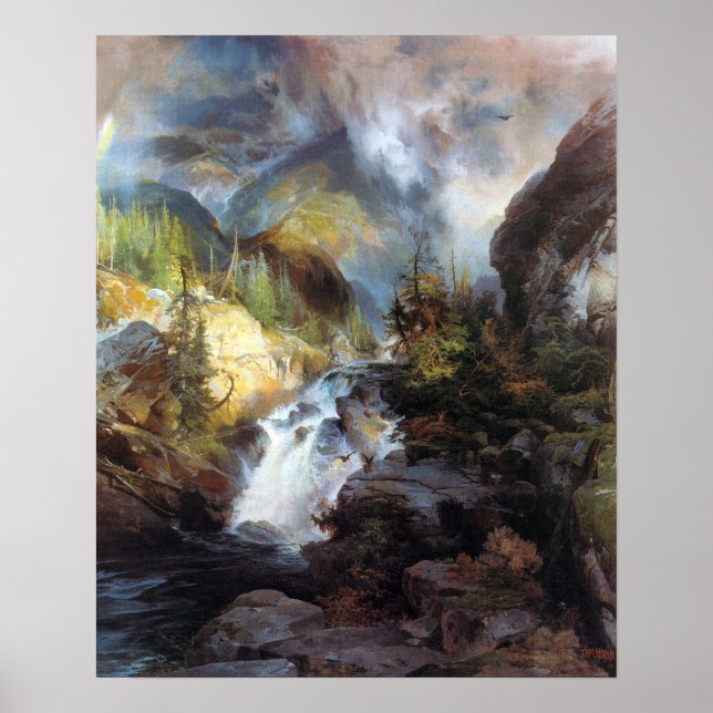 Poster Thomas Moran Enfants de la montagne (Devant)