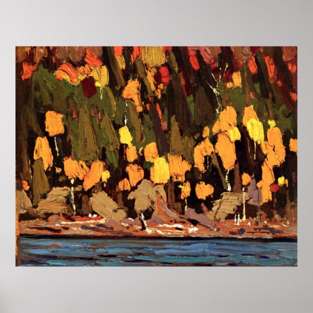 Poster Thomson - Birches et Cèdres (Devant)