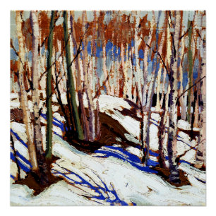 Poster Thomson - Début du printemps, Canoe Lake,