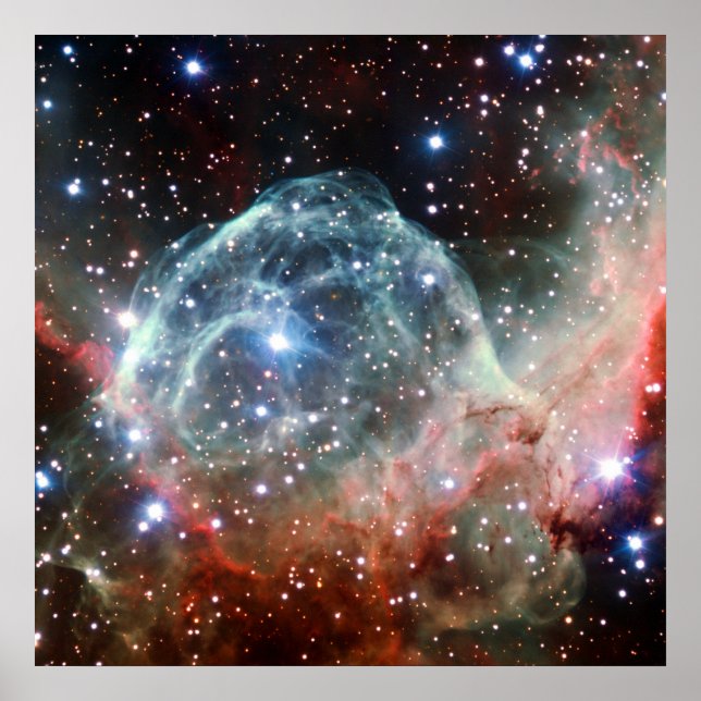 Poster Thor's Helmet Nebula Space (Devant)
