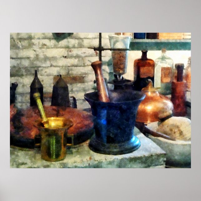 Poster Three Mortar et Pestles (Devant)