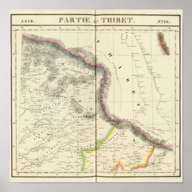Poster Tibet, Asie 68 (Devant)