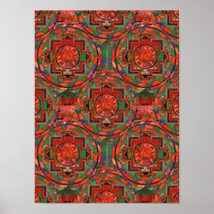 Poster Tibétain Mandala