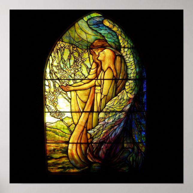 Poster Tiffany Guideal Angel Tige Verre (Devant)