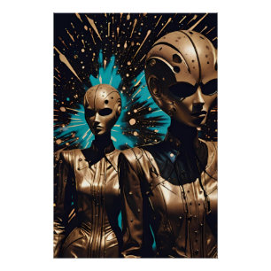 Poster Tiffany Twisted Twins - Ken Gage Surreal Art