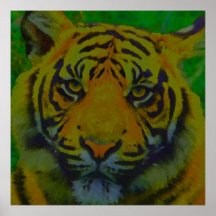 Poster Tiger Eyes Pop Art