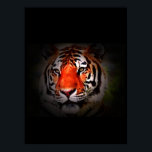 Poster Tiger Imprimer - Pop Art Style Tigers Poste<br><div class="desc">Visage des affiches de tigres de Sibérie Imprimantes - Courage motivationnel / Confiance Pop Art Tigers - Tigre Tigre Tête / Portrait Digital Animal Artwork - Tiger Eyes Pop Art Image - Tiger Tiger - Tiger Portrait - Wild Tigers - Big Cats Digital Images</div>