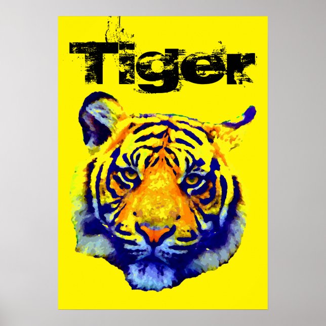 Poster Tiger Pop Art (Devant)