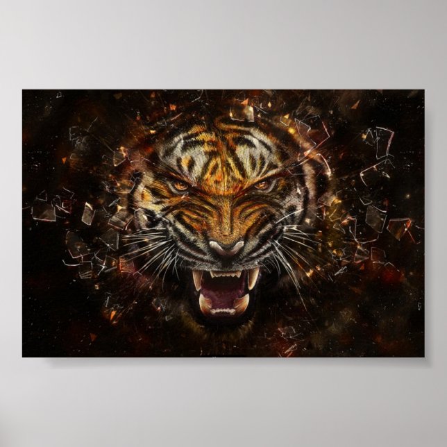 Poster TIGER STEAM PUNK (Devant)