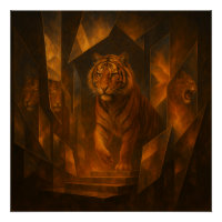 Tigre de feu dans un labyrinthe de miroir brisé –